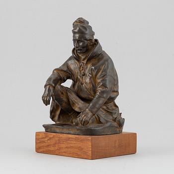 Christian Eriksso, sculpture bronze, signed Chr. Eriksson and dated Kiirunavaara 1909.