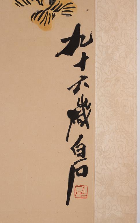 Qi Baishi (1864-1957), träsnitt, efter. Kina, 1900-tal.