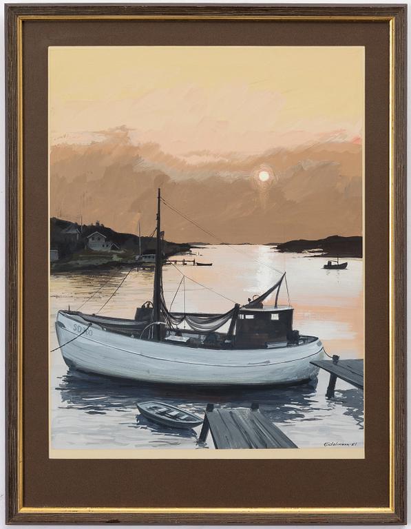 Yrjö Edelmann, Fiskebåt.