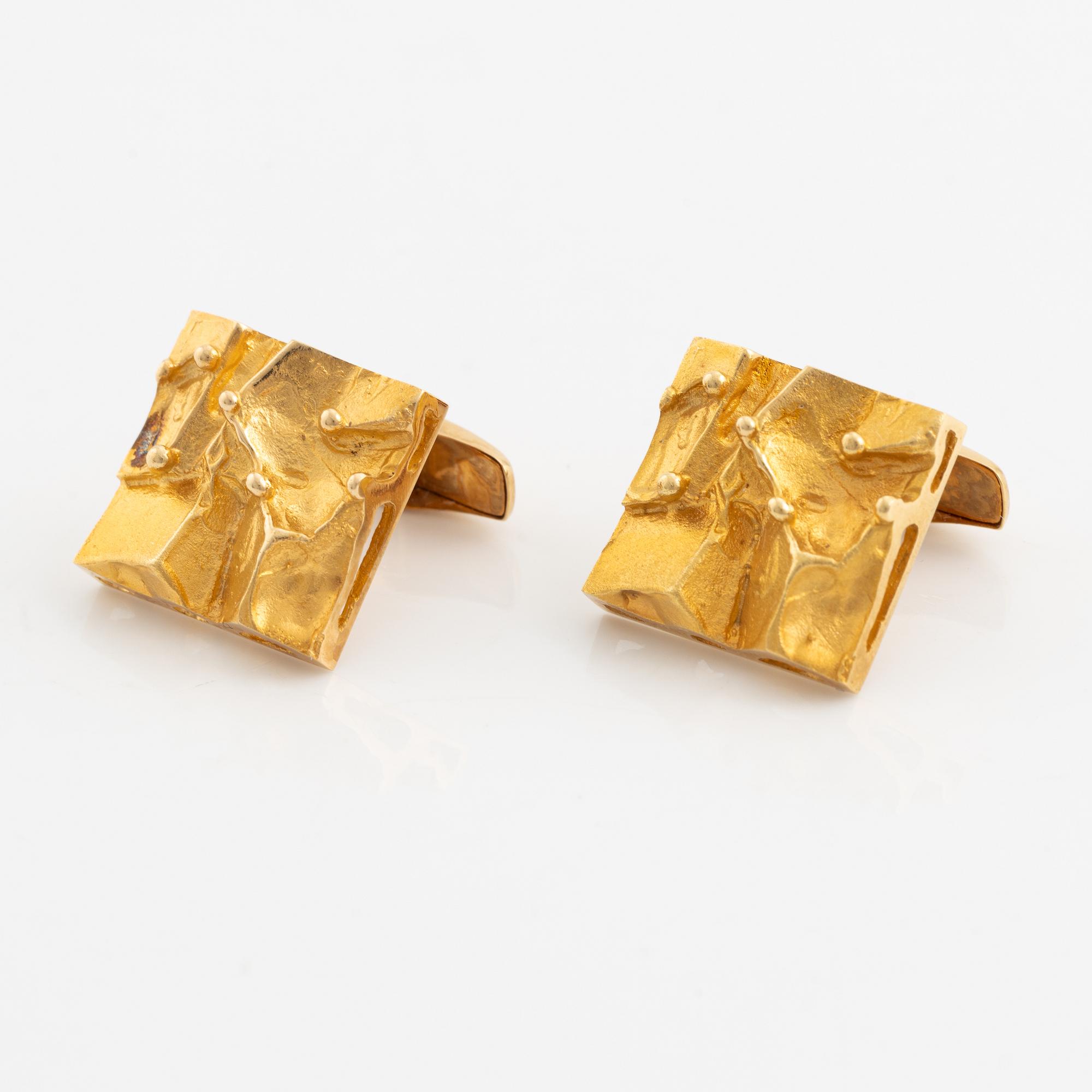 Cufflinks, a pair, 18K gold.