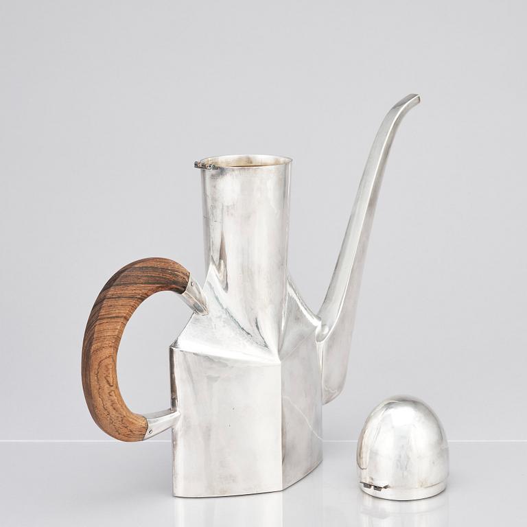 Jan Lundgren, a sterling coffee pot, Stockholm 1976.