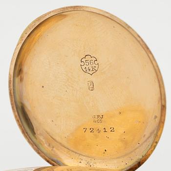 Georges Favre-Jacot, ladie's pocket watch, hunter case, 33 mm.