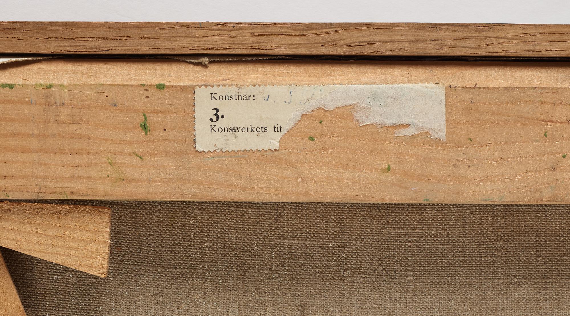 Philip von Schantz, oil on canvas, signed, executed 1950.