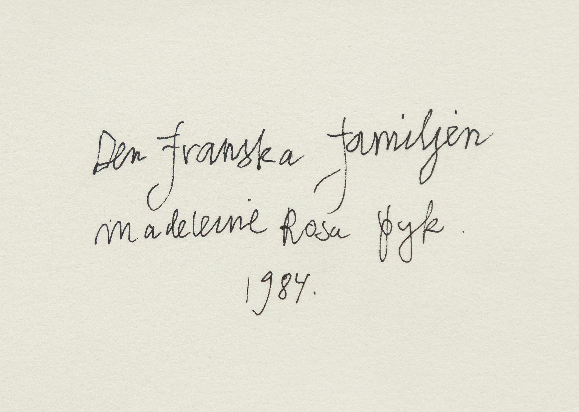 Madeleine Pyk, "Den franska familjen".