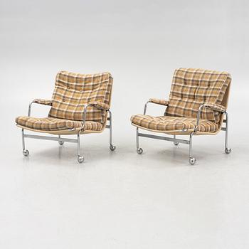 Bruno Mathsson, a pair of 'Karin' armchairs, Dux.