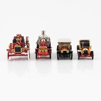 Eight die cast model cars, Franklin Mint.