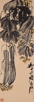 957. Qi Baishi (1864-1957), träsnitt, efter. Kina, 1900-tal.