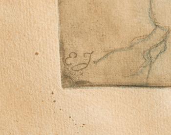 EERO JÄRNEFELT, softground etching, signed.
