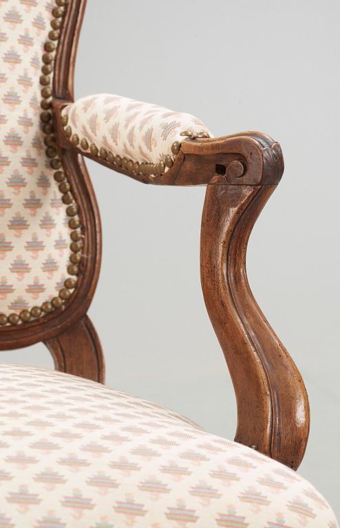 A Louis XV 18th century armchair.