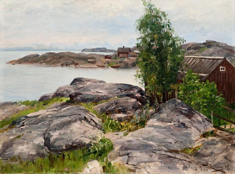 WOLDEMAR TOPPELIUS, Olja på duk, sign. och dat. -98.