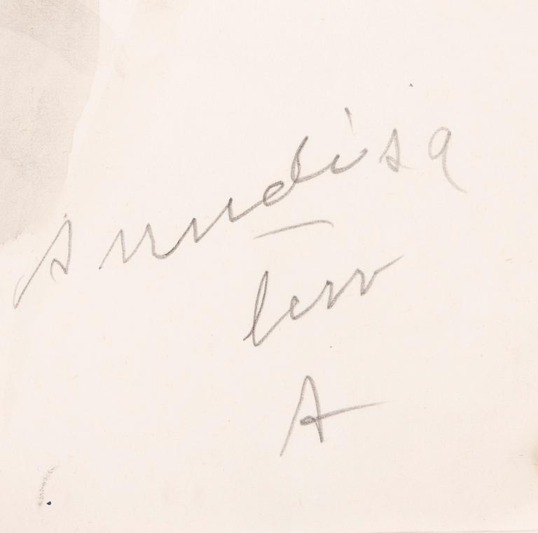 ANITRA LUCANDER, akvarell, med dedikation.