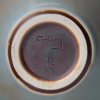 Berndt Friberg, a stoneware vase, Gustavsberg studio, Sweden 1968.