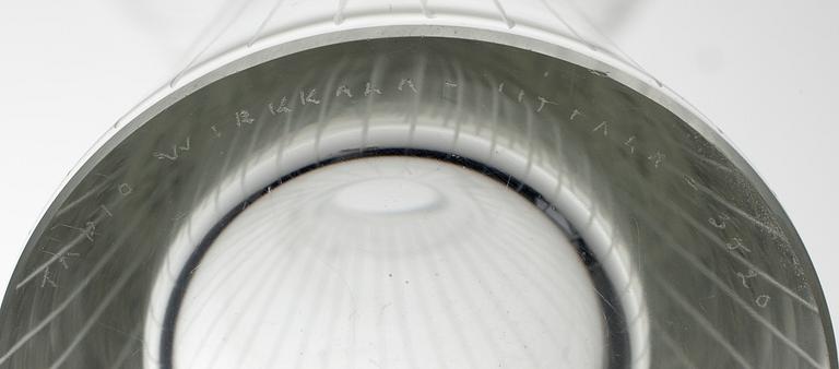 VAS, glas, signerad Tapio Wirkkala Iittala 3520.