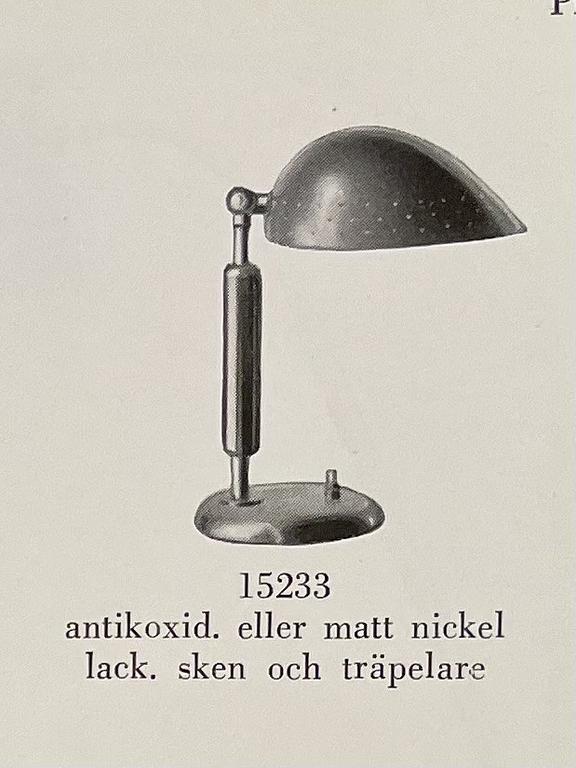 Harald Notini, a table lamp, model "15233", Arvid Böhlmarks Lampfabrik, 1930/40s.