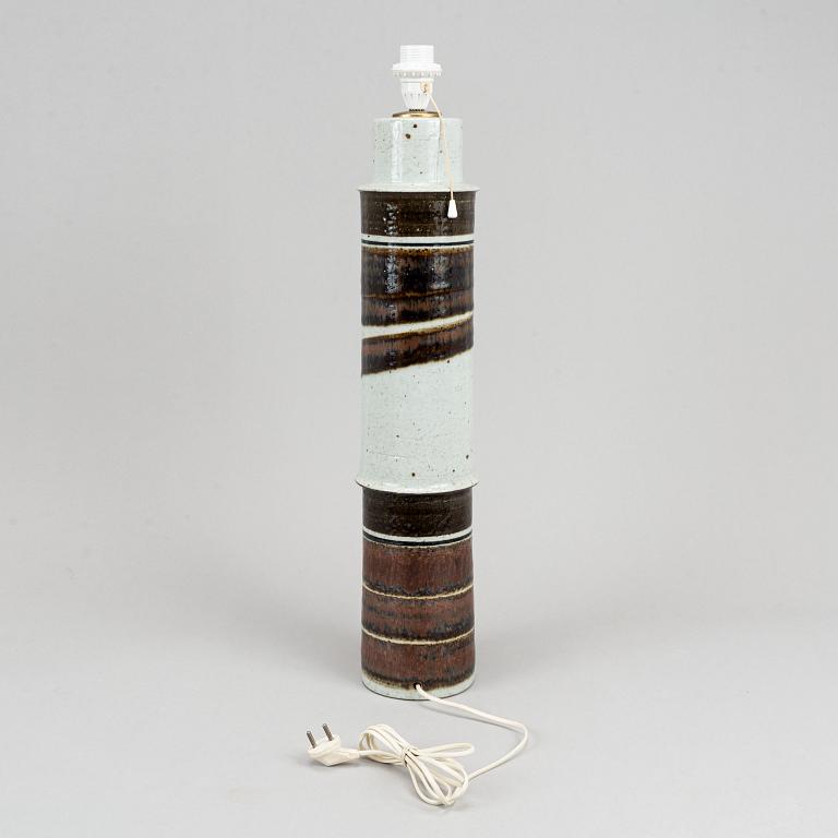 Inger Persson, a late 20th century stoneware, floor lamp for Rörstrand Ateljé, SWeden.