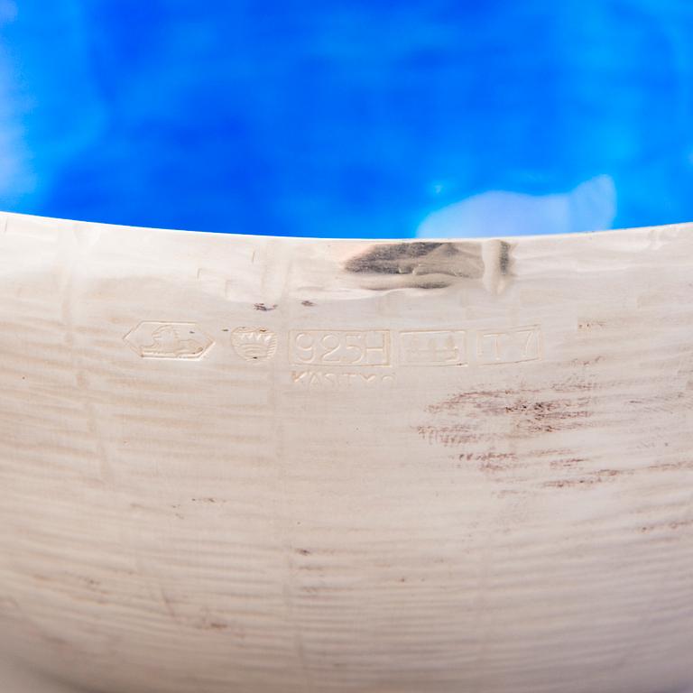 EVA HIDSTRÖM, MALJA, sterlinghopeaa ja emalia, Kultakeskus, Hämeenlinna 1972.