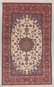 A Old Esfahan rug, ca 240 x 148 cm.