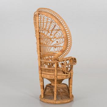 A rattan peacock chairs, the second half of the 20th century.