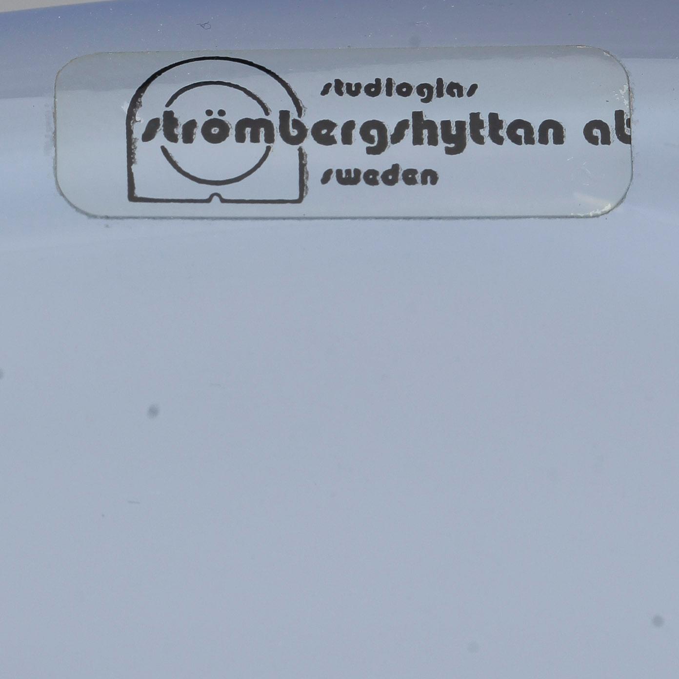 SKÅL på FOT, glas, Mikael Axenbrant, Studioglas Strömbergshyttan, unik, signerad och daterad 1992.