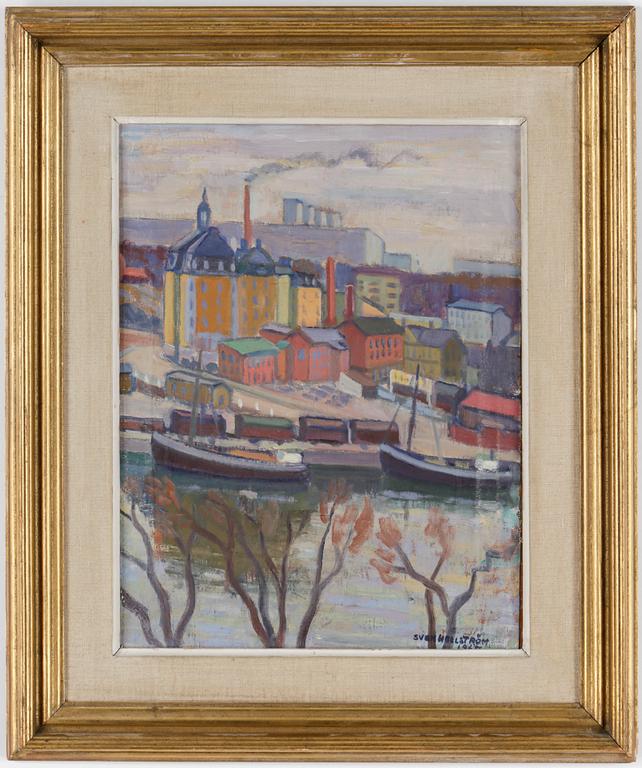 SVEN HELLSTRÖM, olja på duk, uppfordrad på pannå, signerad och daterad 1967.