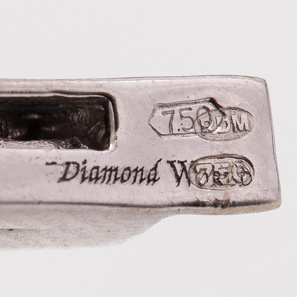 Halsband, 18K vitguld, diamanter ca 2.50 ct tot.