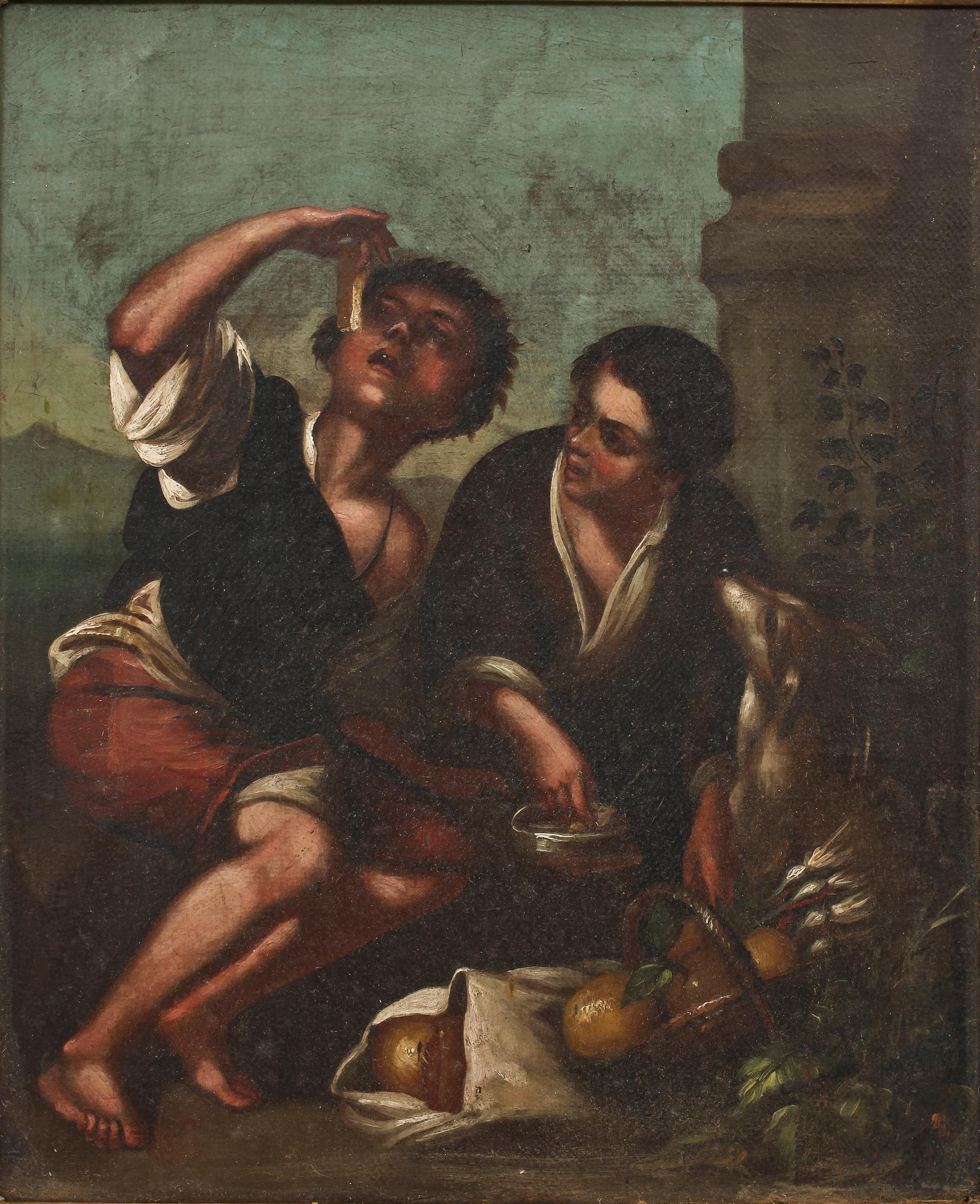 OKÄND KONSTNÄR, olja på duk, 1800-talets första hälft.