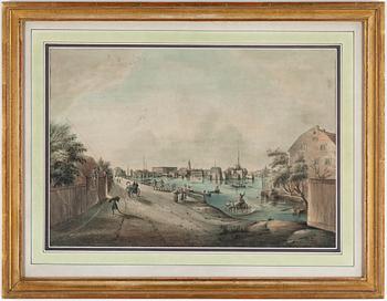 Johan Fredrik Martin, "Utsigt af Stockholm tagen från Kungsholmen", from: "Svenska Vuer".