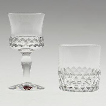 INGEBORG LUNDIN, servisdelar, 28 st, glas, "Silvia", Orrefors.