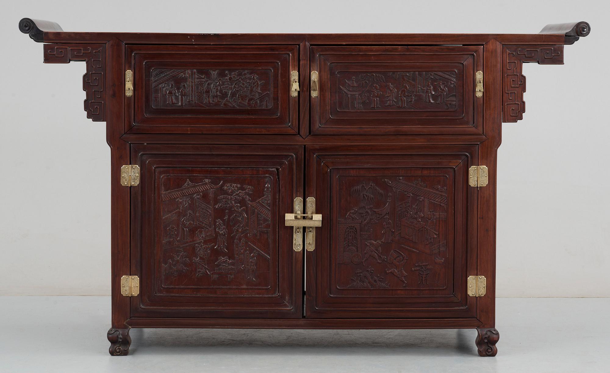 SIDEBORD, hardwood, Kina 1900-talets första del.