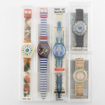 Parti med 17 Swatch-klockor från omkring 1990, "No Reserve".