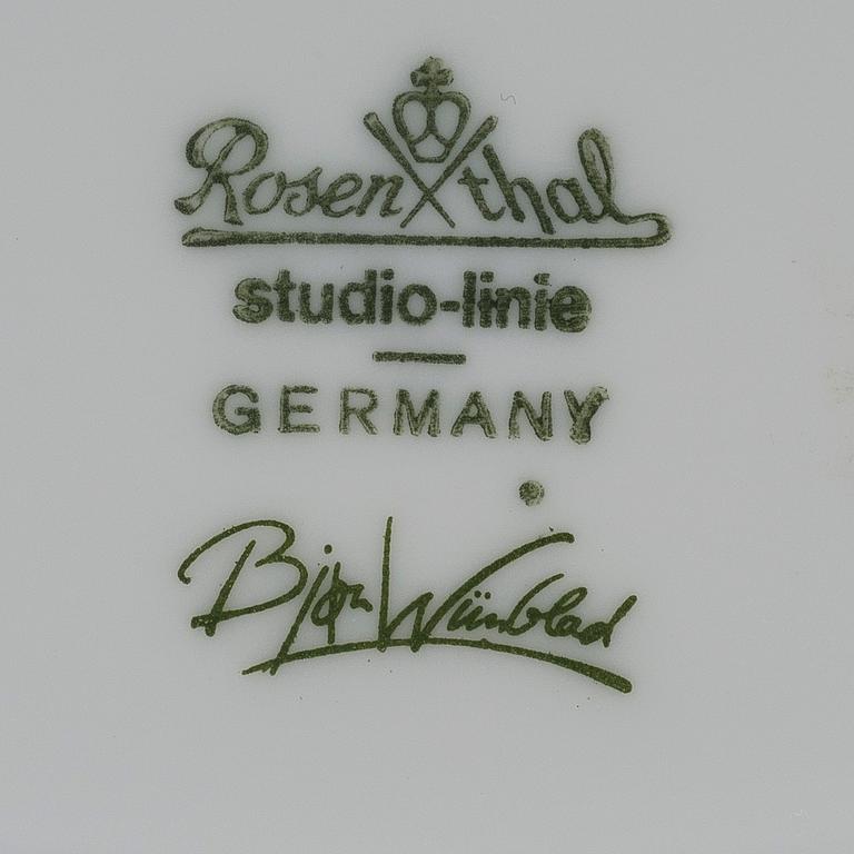 BJÖRN WIINBLAD, VAS, porslin, Studio-linie, Rosenthal, 1900-talets andra hälft.
