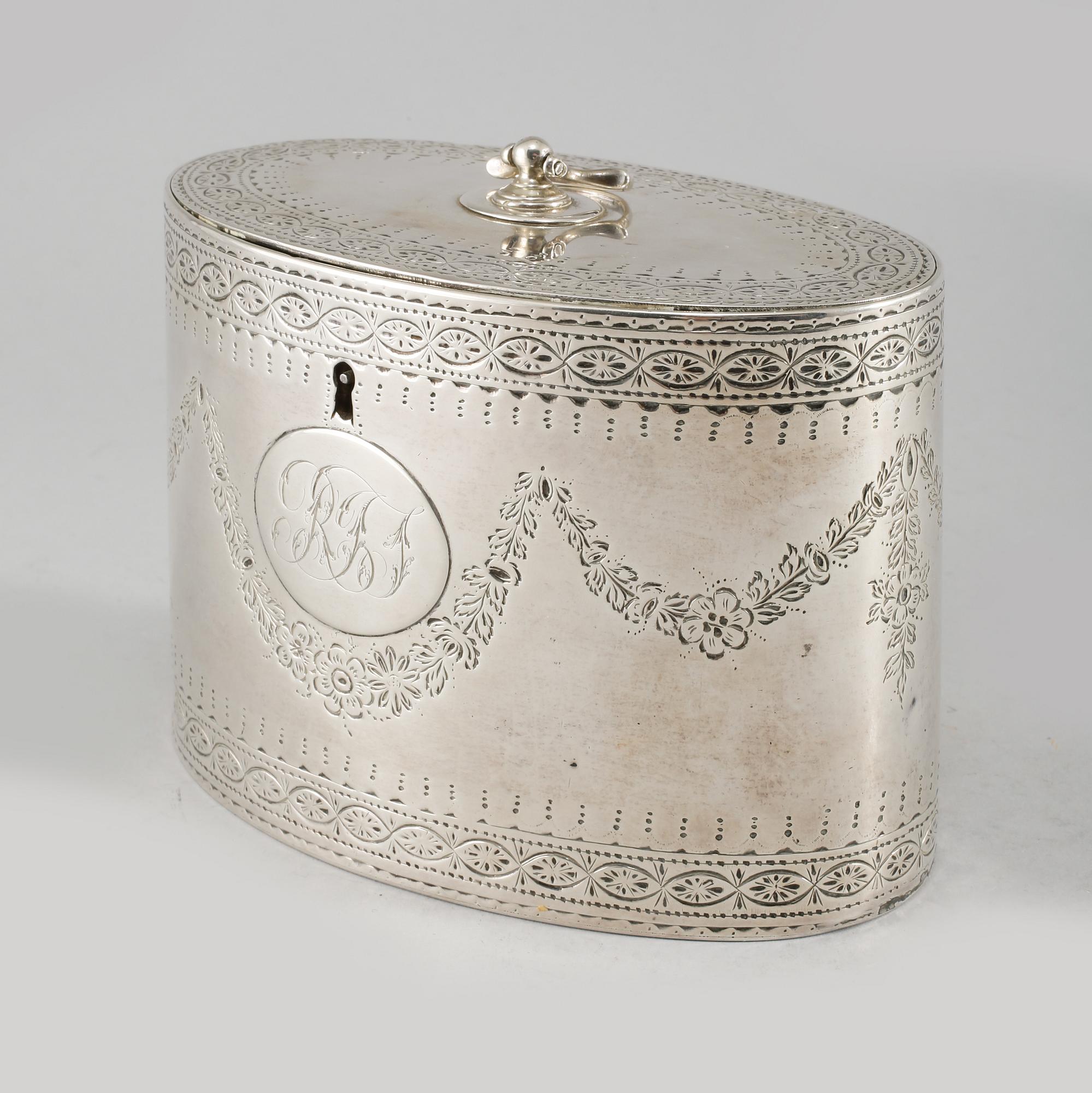 SOCKERSKRIN, silver, år 1822, London, vikt 364 gram.