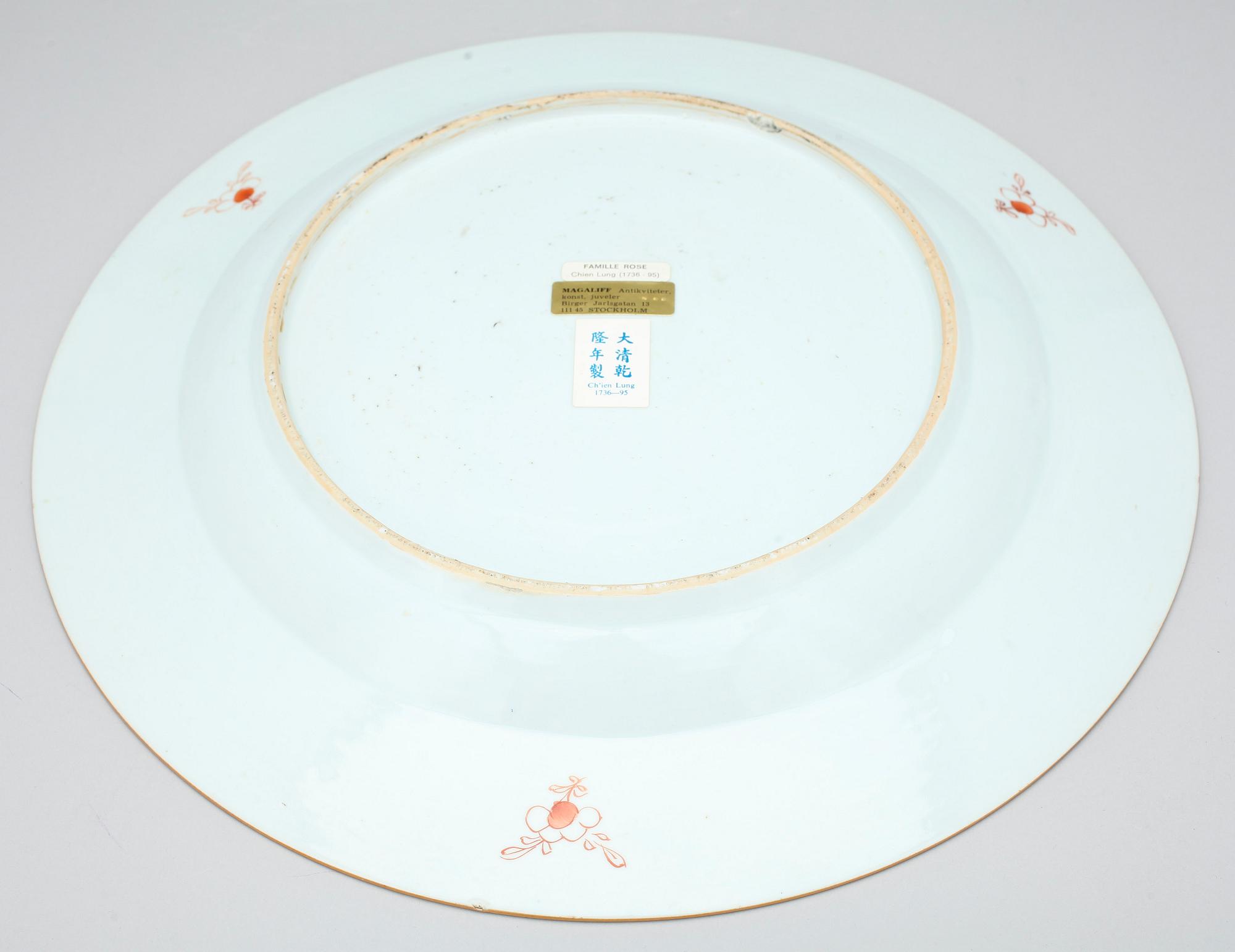 FAT, porslin, Kina, Qing dynastin, Qianlong (1735-96).
