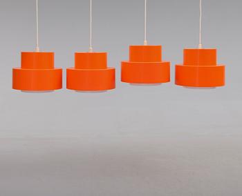 TAKLAMPOR, 4 st, Uno & Östen Christiansson för Luxus, 1900-talets andra hälft. Höjd ca 27 cm.