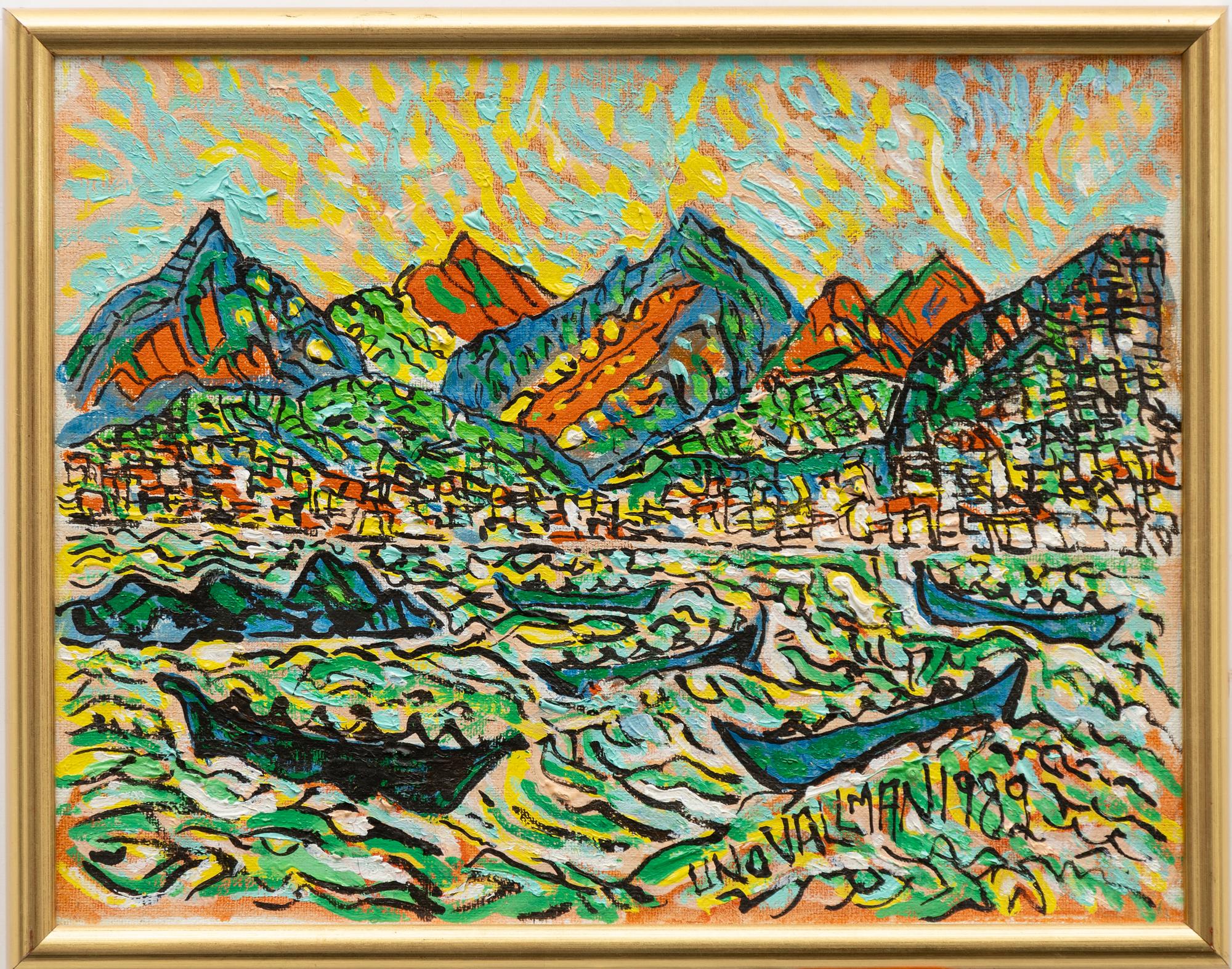 Uno Vallman, Båtar vid Medelhavet.