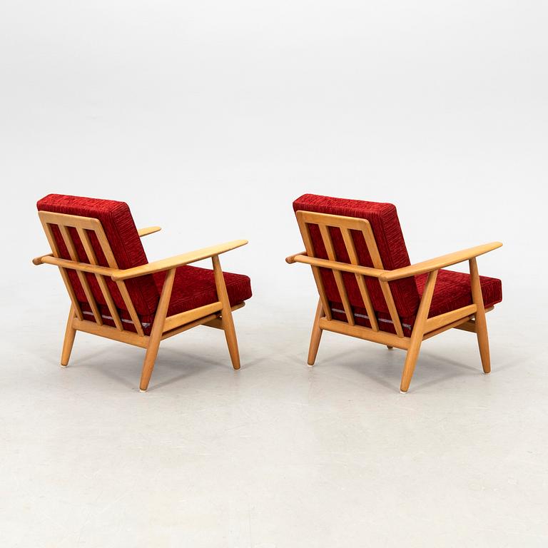 Hans J. Wegner, armchairs, a pair, "GE 240/The Cigar", Getama, Gedsted, Denmark, 1960s.