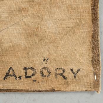 TEXTILMÅLNING, sign A Döry, sign.