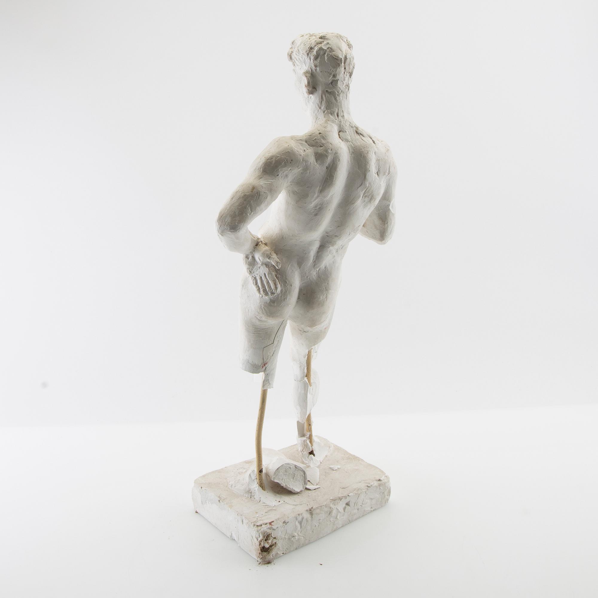 Nils Möllerberg, skulptur förlaga till "Boxaren".
