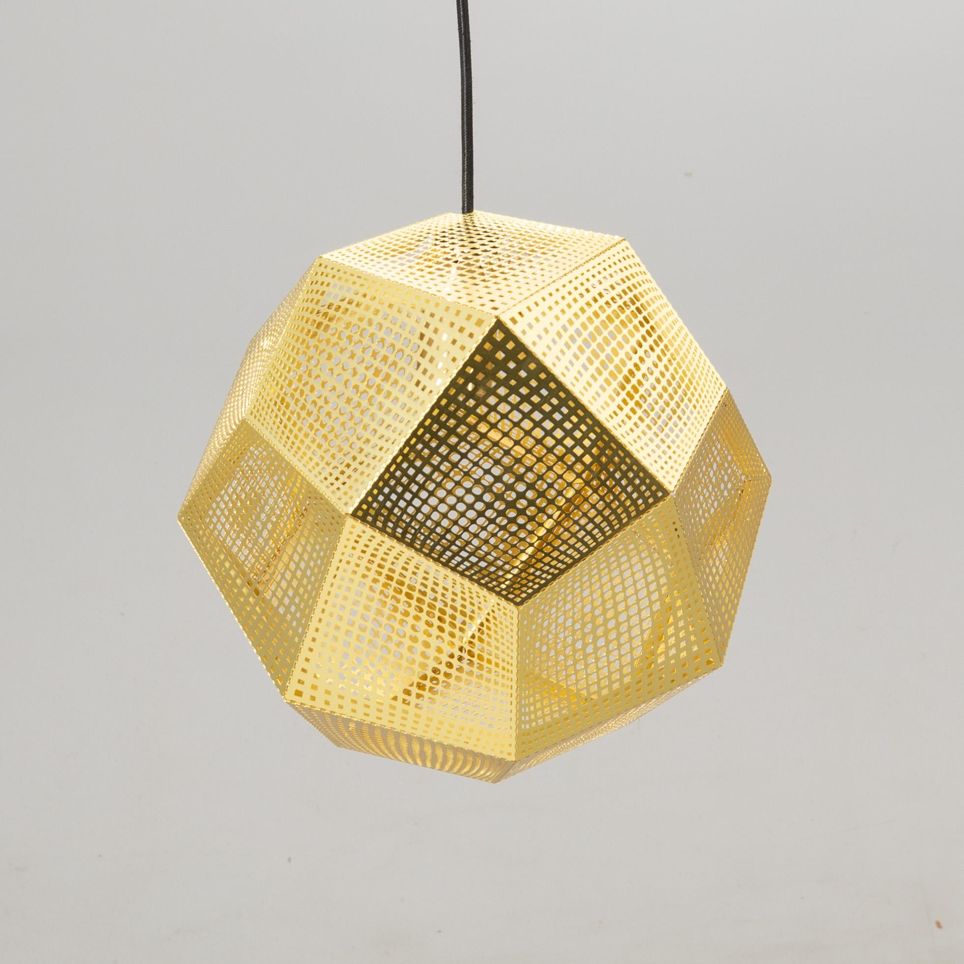 Tom Dixon, Ceiling lamp "Etch" 21st century.