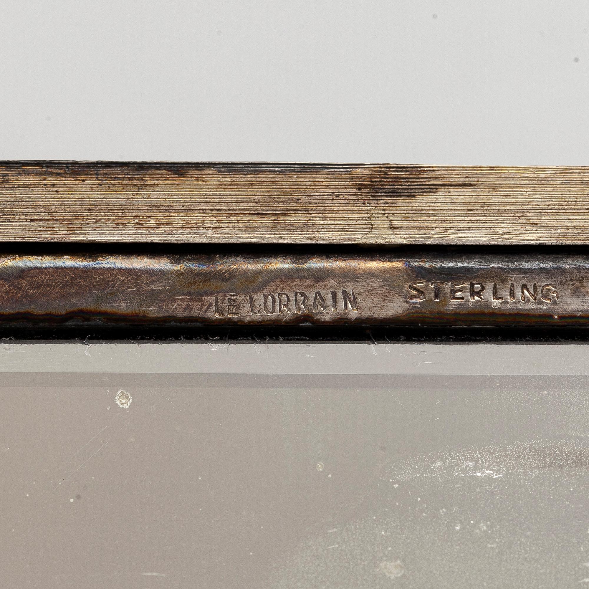 Powder box, silver, Italy.