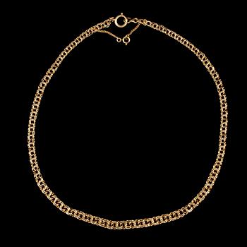 COLLIER, 18 k guld. Vikt 14 g.