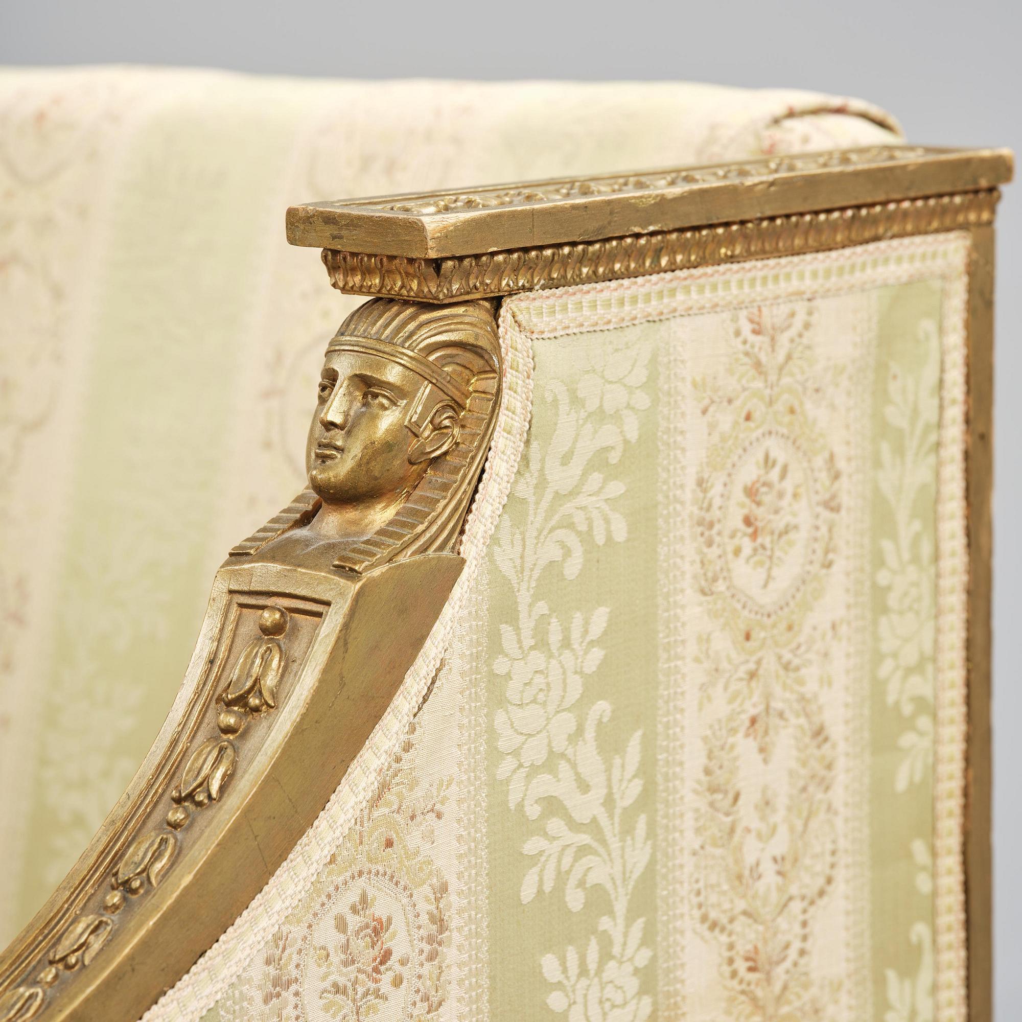 A late Gustavian sofa attributed to E. Ståhl (master in Stockholm 1794-1820).