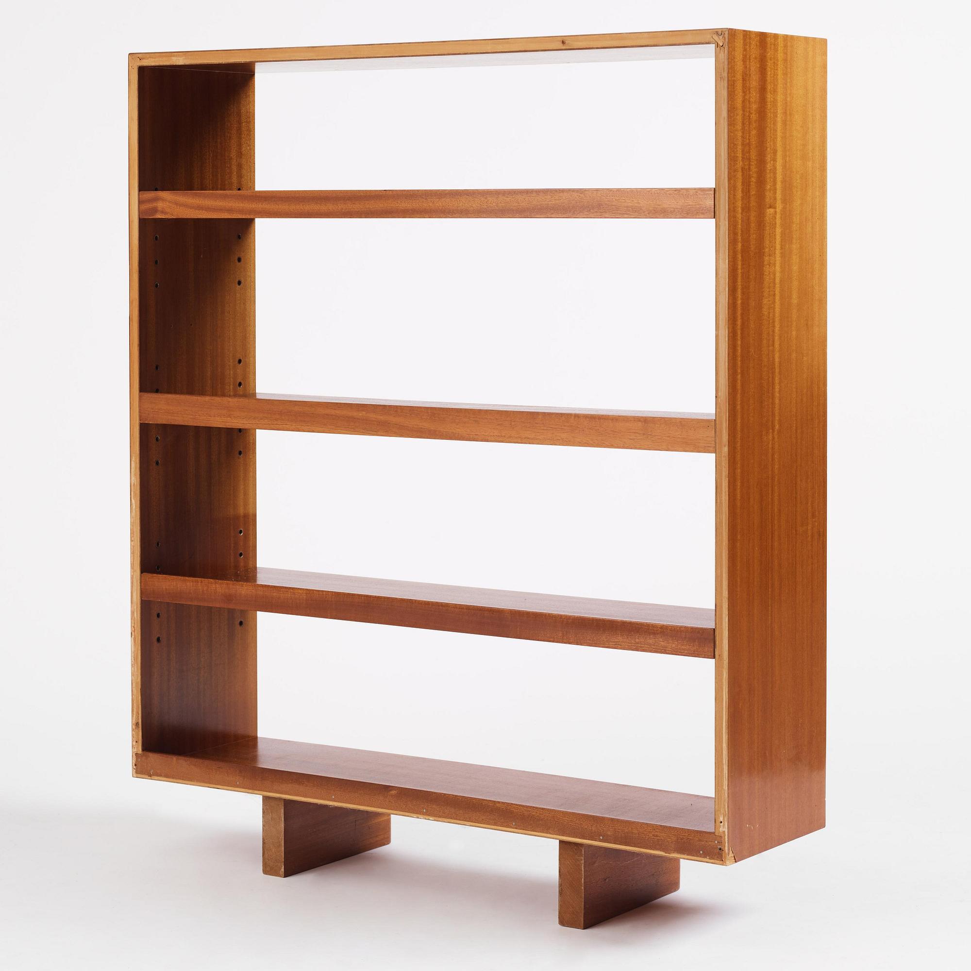 Josef Frank, a mahogany bookcase, Firma Svenskt Tenn, mid-20th century.