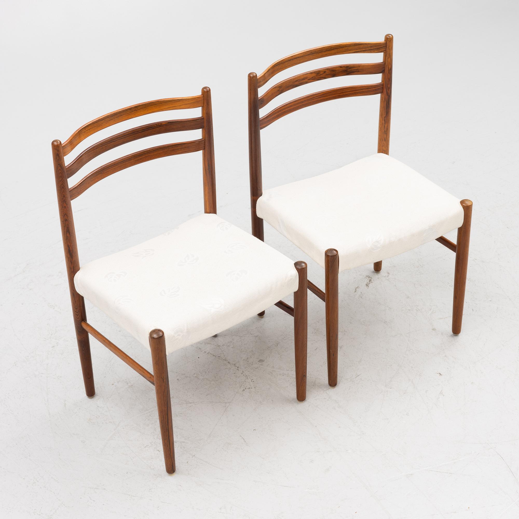 A 'Ladoga' dining table and four 'Mustang' chairs, IKEA, 1960s.