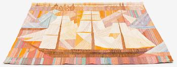 Marianne Richter, a tapestry, 'Strandvägsskuta' c. 107 x 96 cm, signed AB MMF MR.