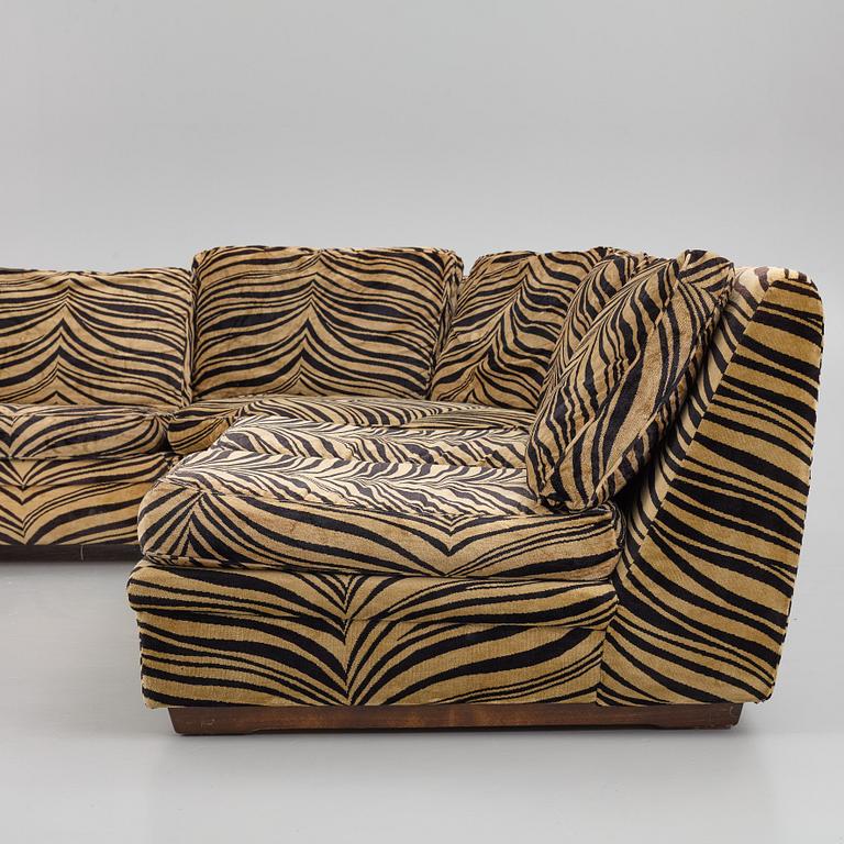 Modulsoffa, 3 delar, "Playboy", Dux, 1970/80-tal.
