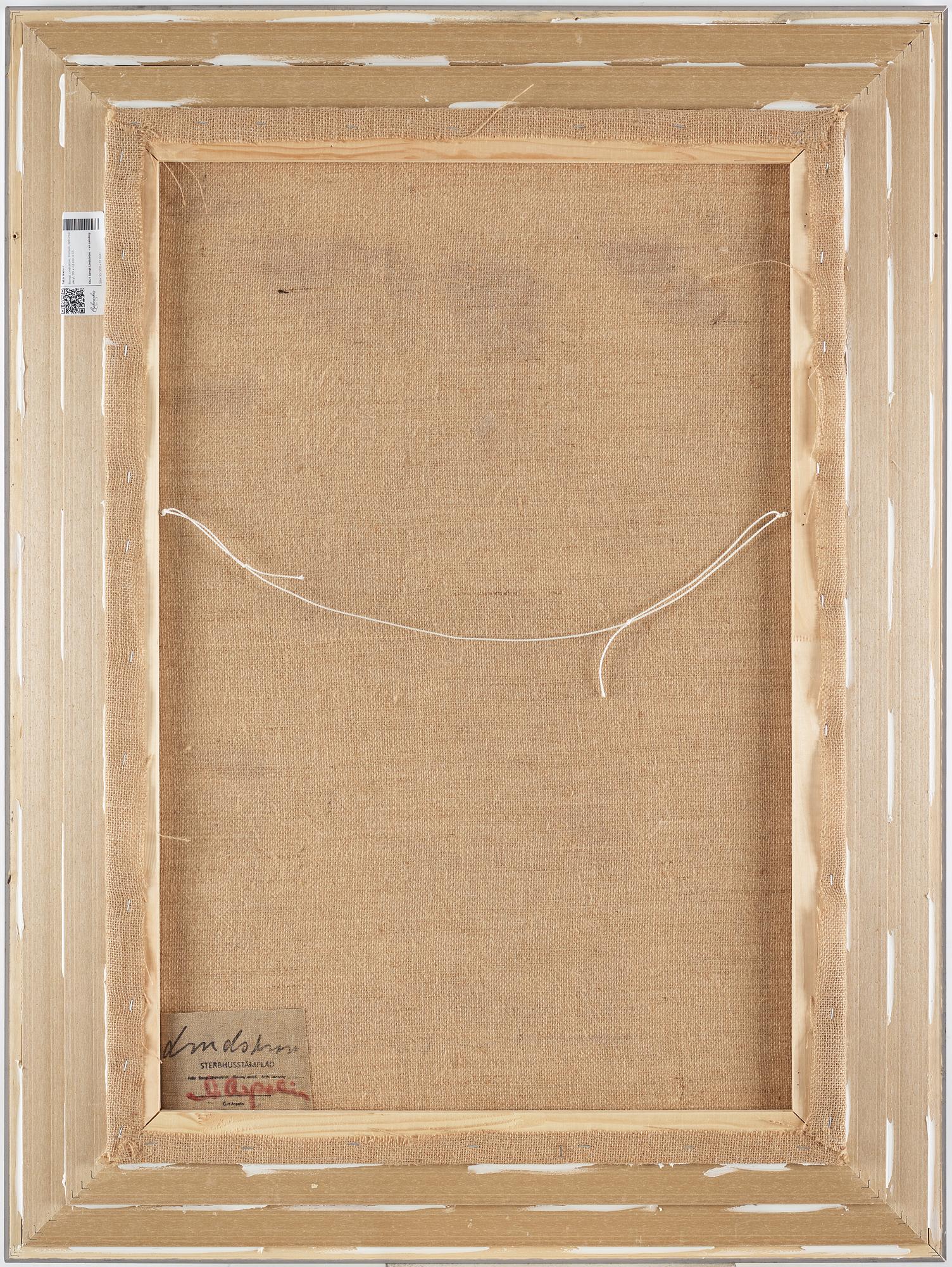 Bengt Lindström, acrylic on paper laid on canvas, certified verso by Curt Aspelin, executed in the 1970s.