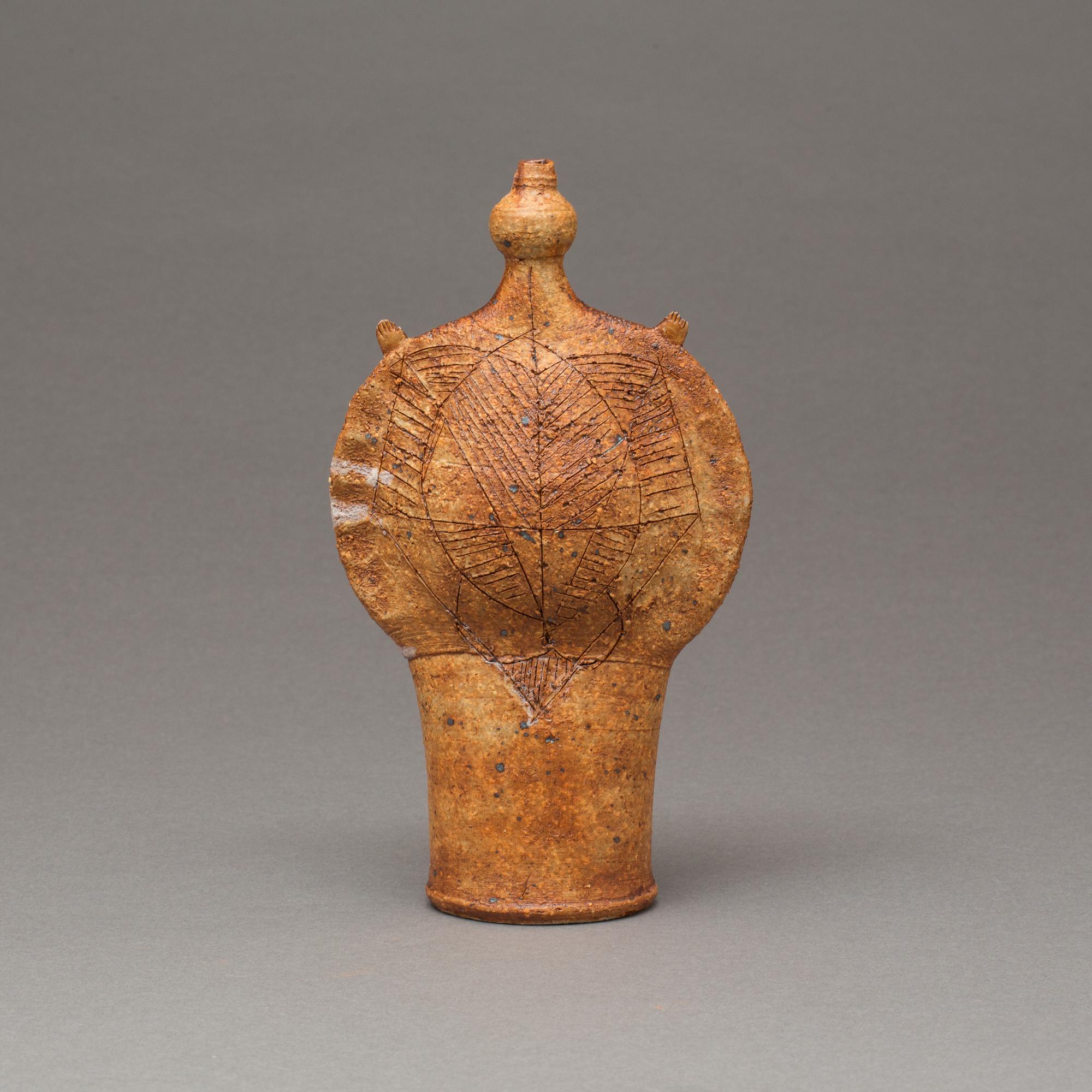 FINN LYNGGAARD, skulptur, keramik, signerad.