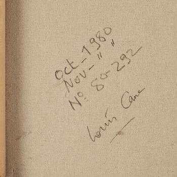 Louis Cane, oil on canvas, signed and dated 1980 on verso.