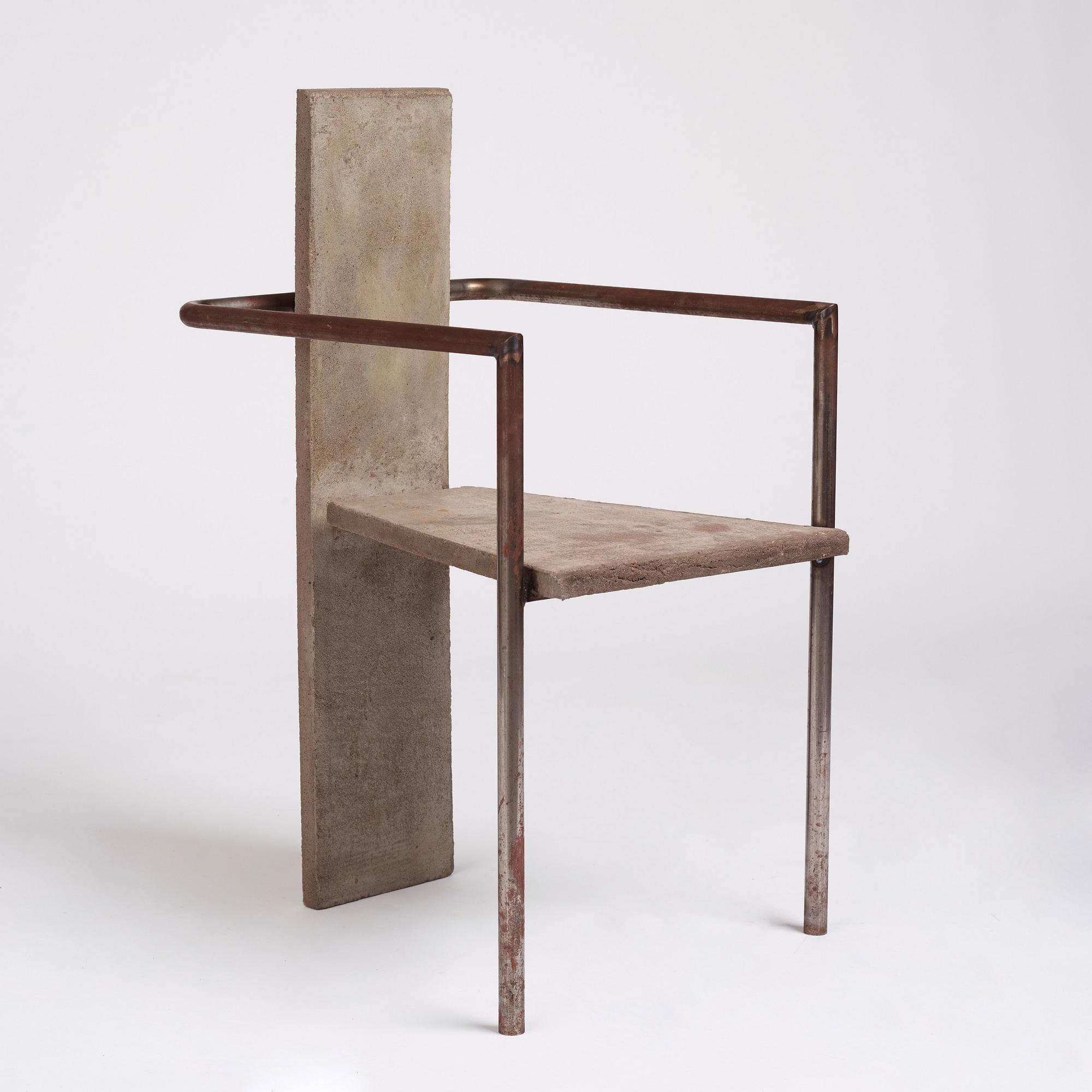 Jonas Bohlin, "Concrete", karmstol, ed. 35/100, Källemo, Värnamo 1981.